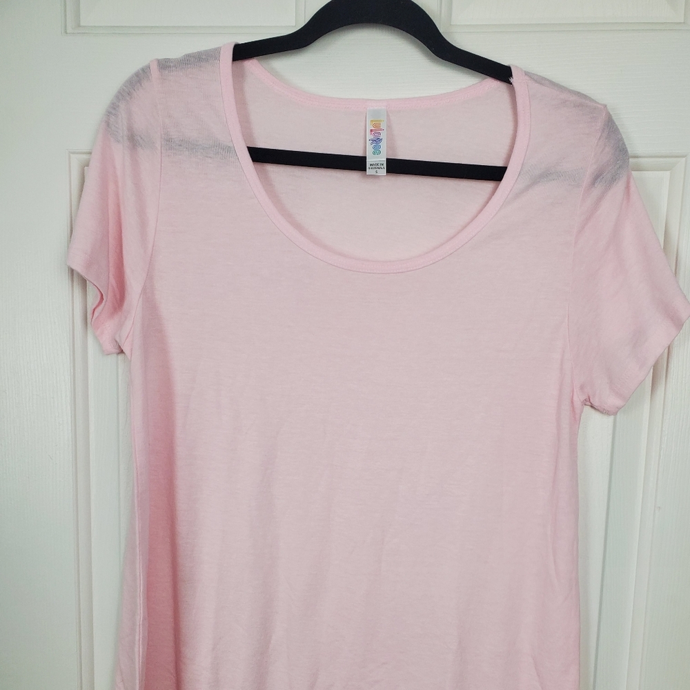 Pink lularoe classic t